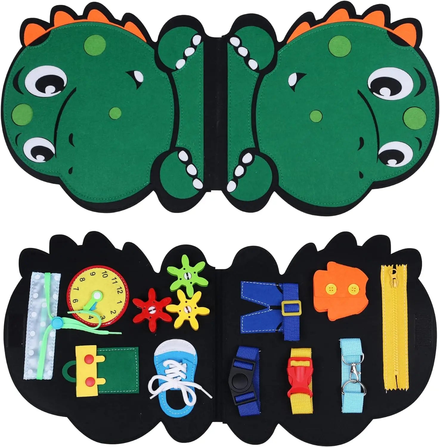 Todders Montessori Busy Book, Baby Activity Sensory Board, Fine Motor Skills Quiet Book, Car Travel Binder, Autism Toy For Kids